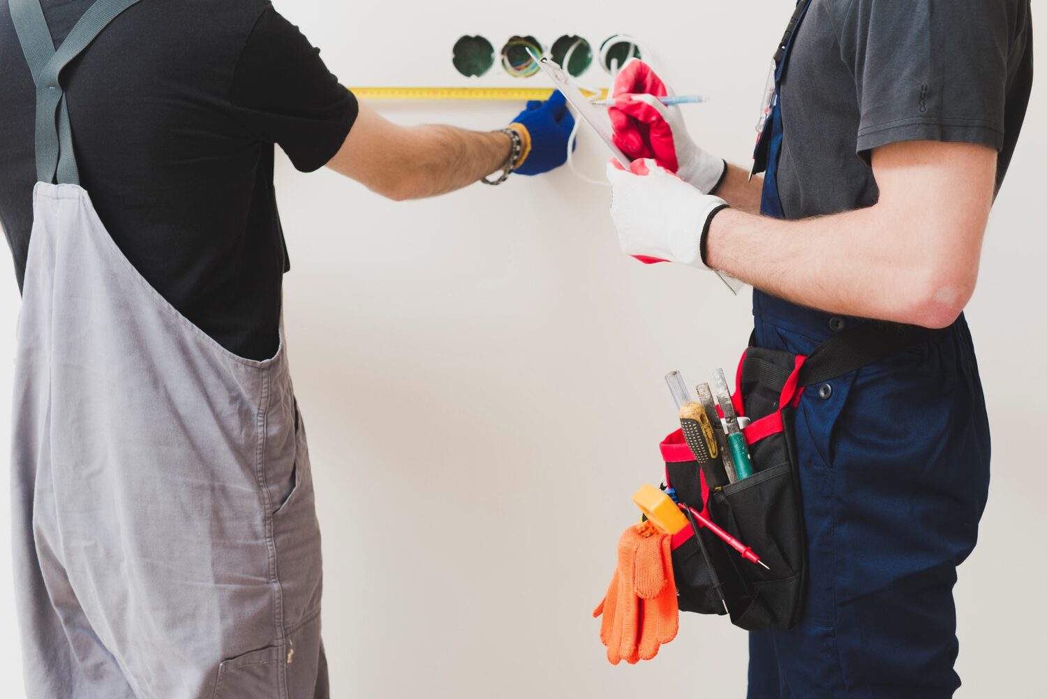 Elektriciens van Randstad Elektricien aan het werk